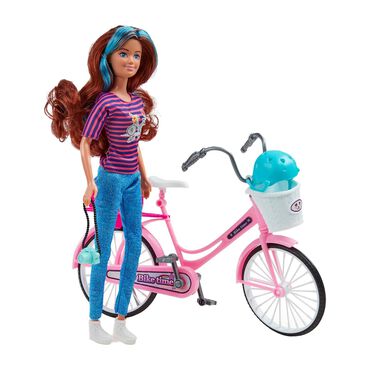 ELEFUN_Lalka Roxie Elefun, stylowy rower, 30 cm1