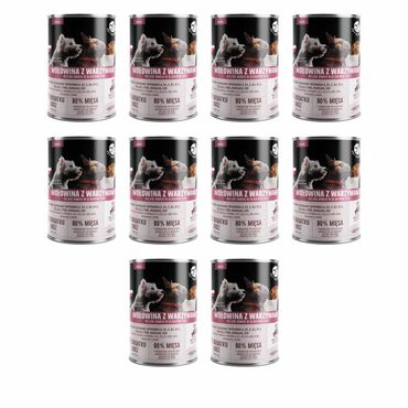 PET REPUBLIC_Karma dla psa Pet Republic, z wołowiną i warzywami, mokra, 10 x 400 g1
