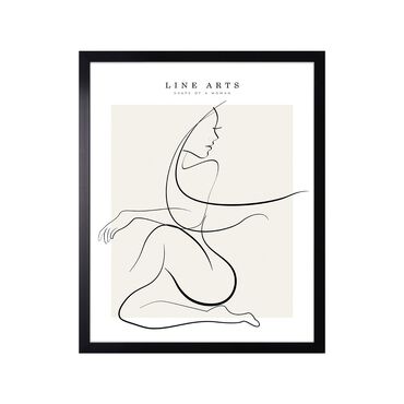 Obraz w ramie, 40 x 50 cm, Line Art 1_1
