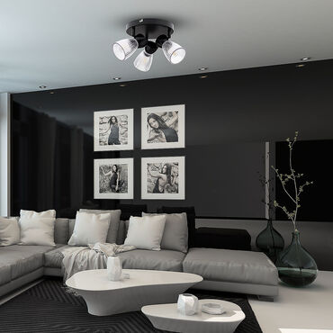 Lampa sufitowa okrągła Milagro Spot Best 3 x E14, czarna