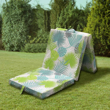 Materac składany 190 x 63 x 8 cm Sun Garden Thommy, średnio twardy, liście