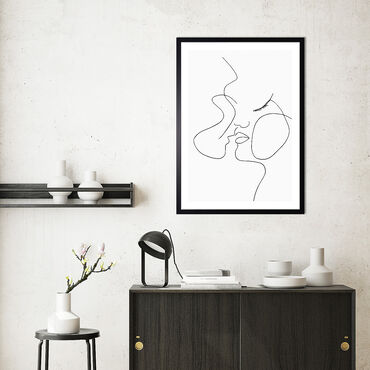Obraz w ramie, 50 x 70 cm, Line Art 2