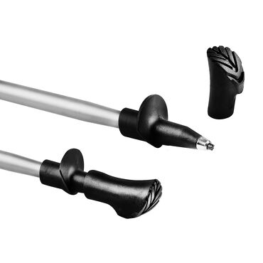 Aluminiowe kije nordic-walking Wind, 105-135 cm, czarne