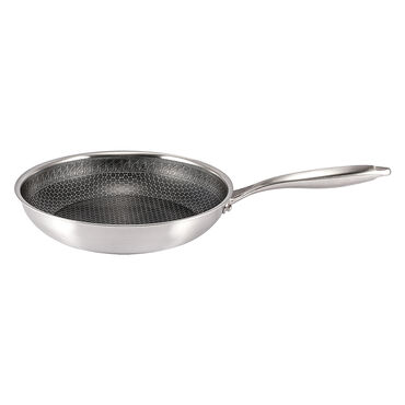 Patelnia 24 cm MG Home Maestro, ze stali nierdzewnej