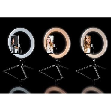 Lampa pierścieniowa Ring 26 cm, z mini statywem, na USB