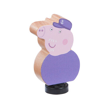 PEPPA_Zestaw drewniany pociąg z figurką Peppa, podstawka Drop & Play_3