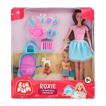 ELEFUN_Lalka Roxie Elefun, opiekunka zwierząt, 30 cm1