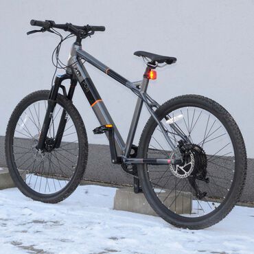 Rower elektryczny górski Purebike Classic MTB1O, 27,5”, szary