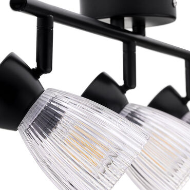 Lampa sufitowa Milagro Spot Best 3 x E14, czarna