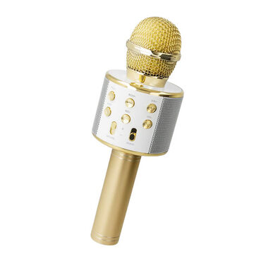 SETTY_Mikrofon z głośnikiem Bluetooth, 3 W, złoty_1