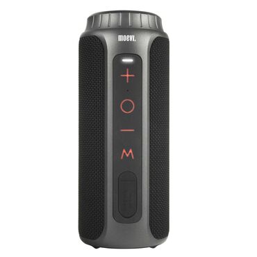 MOEVI_Głośnik Bluetooth Moevi, 20 W, wodoodporny, czarno-srebrny_1