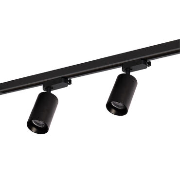 Lampa sufitowa Milagro Pipe Track 4 x GU10, na szynie, 1,5 m, czarna
