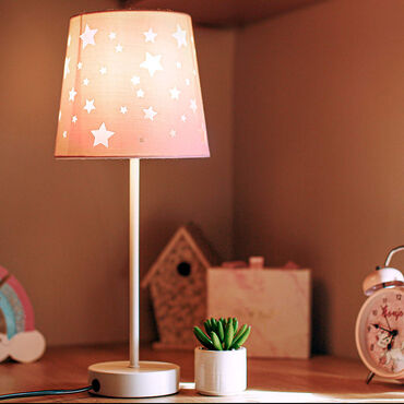 KONSIMO_Lampa nocna Tati, 42 cm, różowa, dziecięca_6