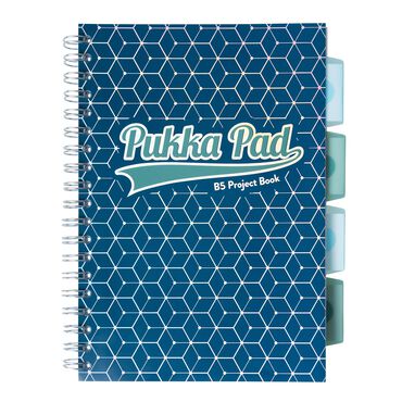 PUKKA_Kołozeszyt w kratkę Glee, B5, niebieski, Project Book_1