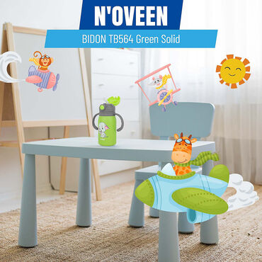 Bidon NOVEEN TB564 Green Solid 300 ml, zielony