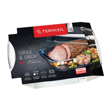 TERMISIL_GRILL & DROP Naczynie żaroodporne z pokrywką, 4,6L_2
