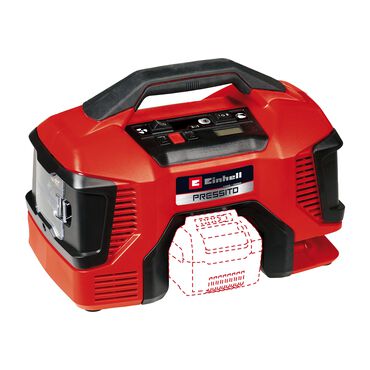 EINHELL_Kompresor samochodowy PRESSITO 18/21 Einhell, 18 V, 3 końcówki_1