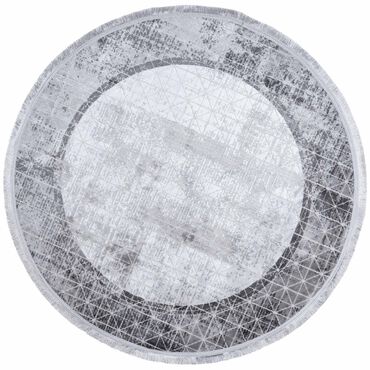ECLIPSE_Dywan Multi-Decor Eclipse, koło, 120 cm, obramowanie, szary_1