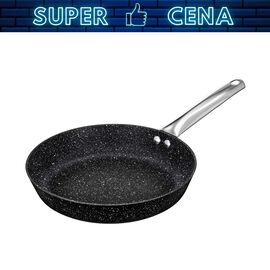 Patelnia mineralna 20 cm MPM, nieprzywierająca, czarna