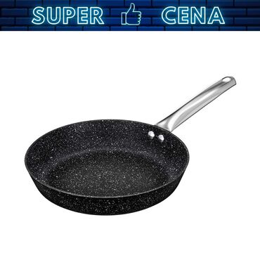 MPM_Patelnia mineralna 20 cm MPM, nieprzywierająca, czarna_1