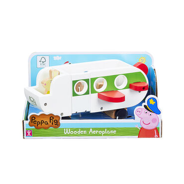 PEPPA_Zestaw drewniany samolot z figurką Peppa, podstawka Drop & Play_4