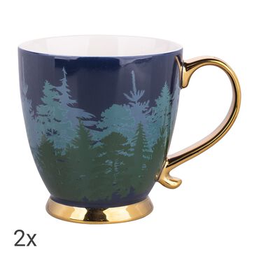 ALTOM DESIGN_Porcelanowe Filiżanki Misty Forest Altom, zestaw 2 sztuki_1