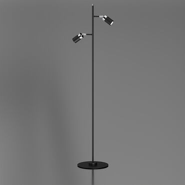 Lampa podłogowa Milagro Joker 2 x GU10, czarna chrom