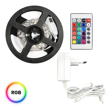 EKO-LIGHT_Taśma LED RGB IP54 Eko-Light, 3 m, ze sterownikiem i pilotem_1