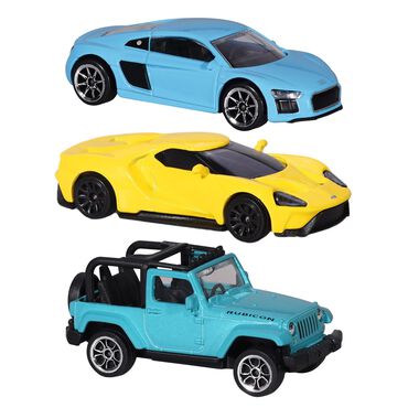MAJORETTE_Zestaw 3 resoraków, Audi, Ford, Jeep, skala 1:64_1