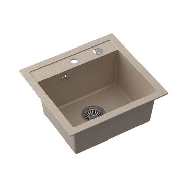 ROOT_Zlewozmywak granitowy jednokomorowy beżowy Root Chef Box, 500 x 470 x 185 mm_1