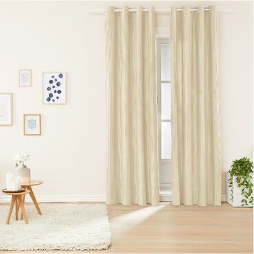 SMUKEE_Zasłony aksamitne na przelotkach 135 x 250 cm Smukee Home, 2 szt., beżowe_1