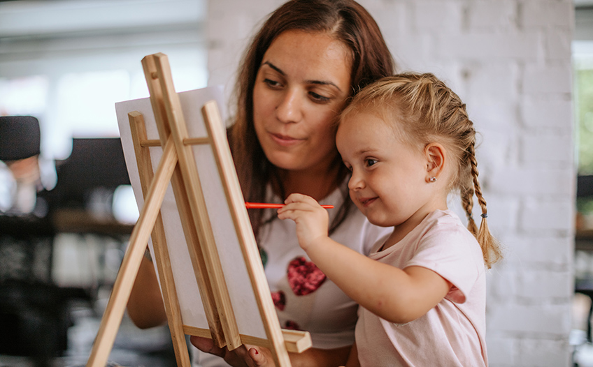 malowanie z dzieckiem
