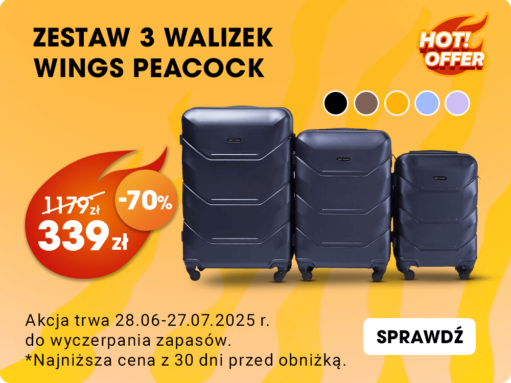 Promocja: Zestaw 3 walizek WINGS