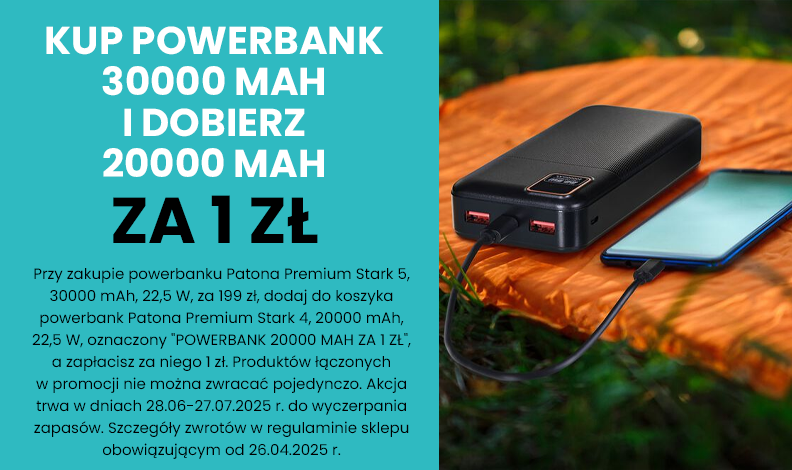 Promocja: Kup Powerbank 30000 mAh i dobierz 20000 mAh za 1 zł