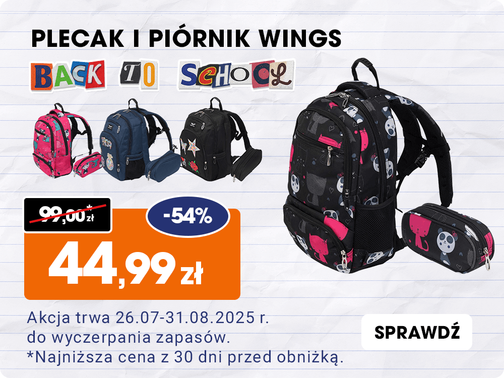 Promocja: Plecaki