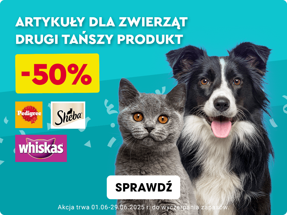 Promocja na karmy dla zwierząt -50%
