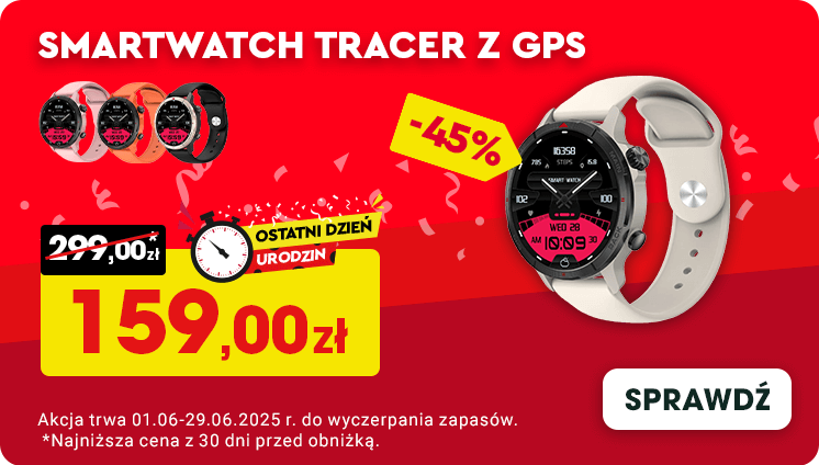 Smartwatch Tracer z GPS -45%