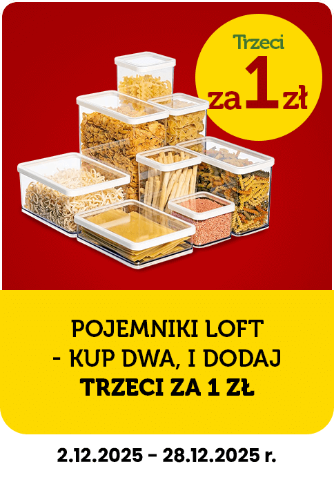 Promocja: POJEMNIKI LOFT - KUP 2, A ZA 3CI ZAPŁAĆ 1PLN!
