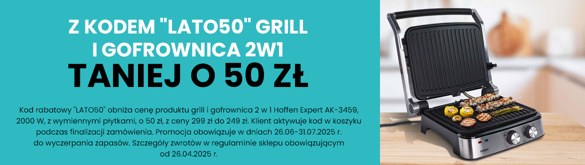 Promocja: Grill i gofrownica 2w1