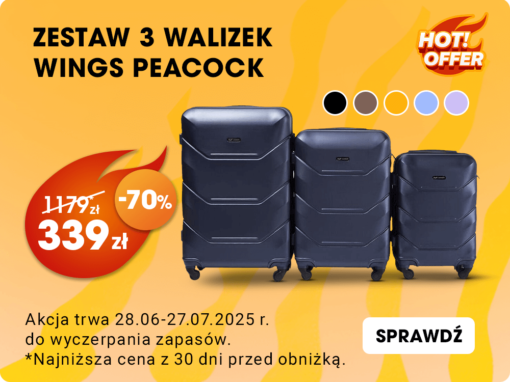 Promocja: Zestaw 3 walizek WINGS