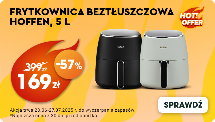 Frytkownica beztłuszczowa 5l Hoffen 1550 W