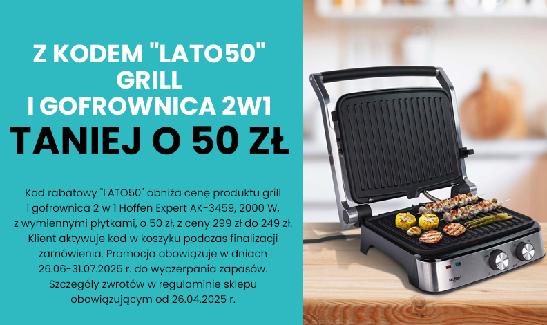 Promocja: Grill i gofrownica 2w1