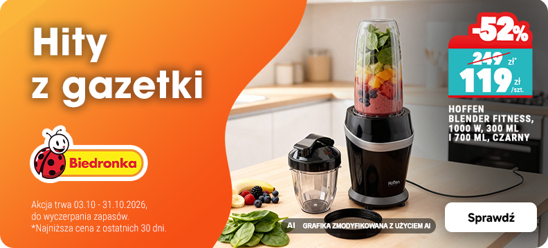 Hity z gazetki Biedronka. Sprawdź.